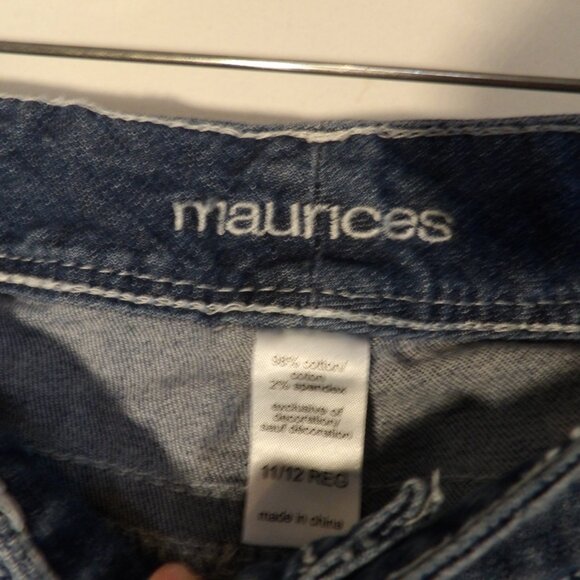 Maurices Low Rise Boot Cut Jeans Sz 11/12 Reg - Picture 4 of 7